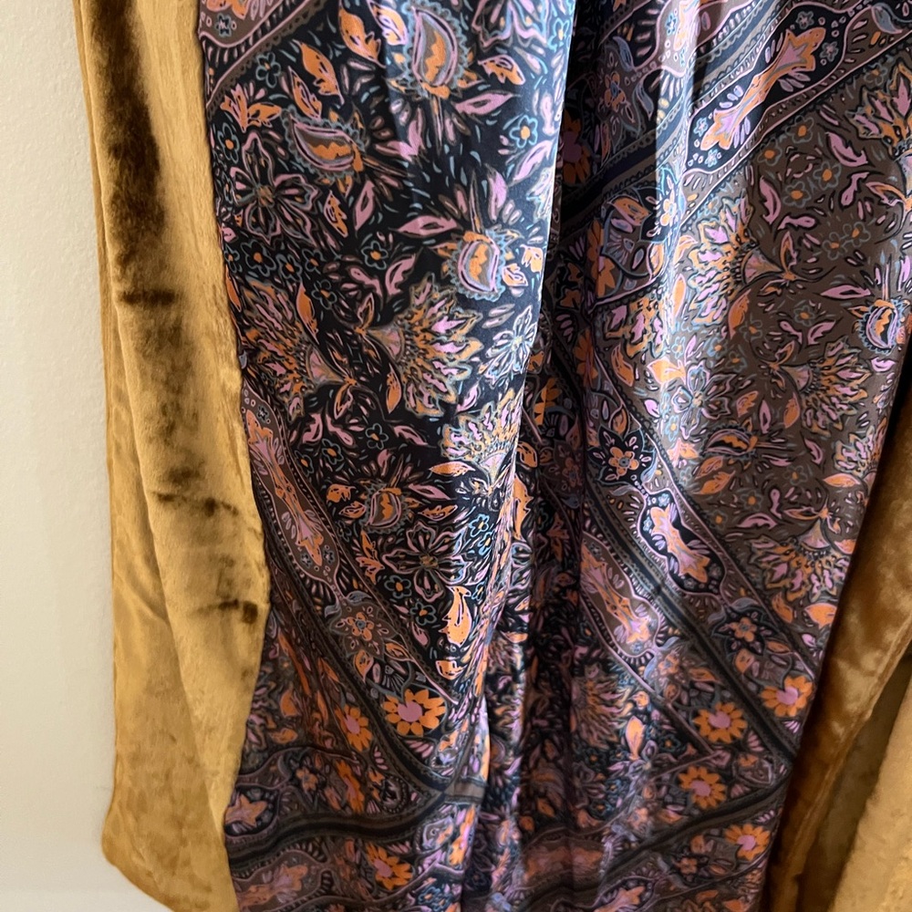 RARE* free people sienna crushed velvet duster - Picture 9 of 13